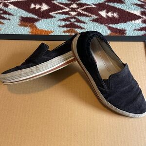 Prada Black Suede Espadrilles